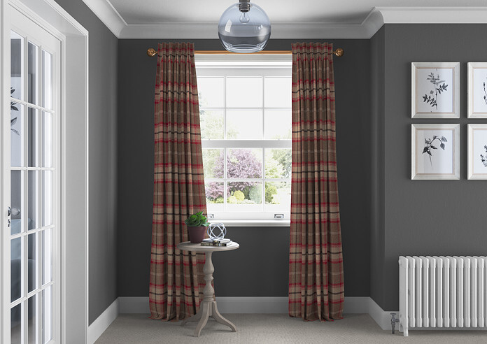 Highland, Rosso - Made to Measure Curtains - Image 5